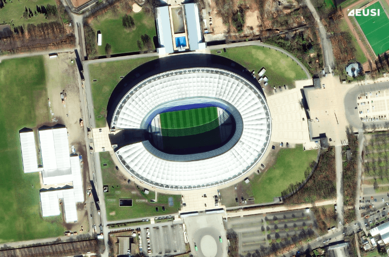 Satellite image of the Olympic Stadium in Berlin