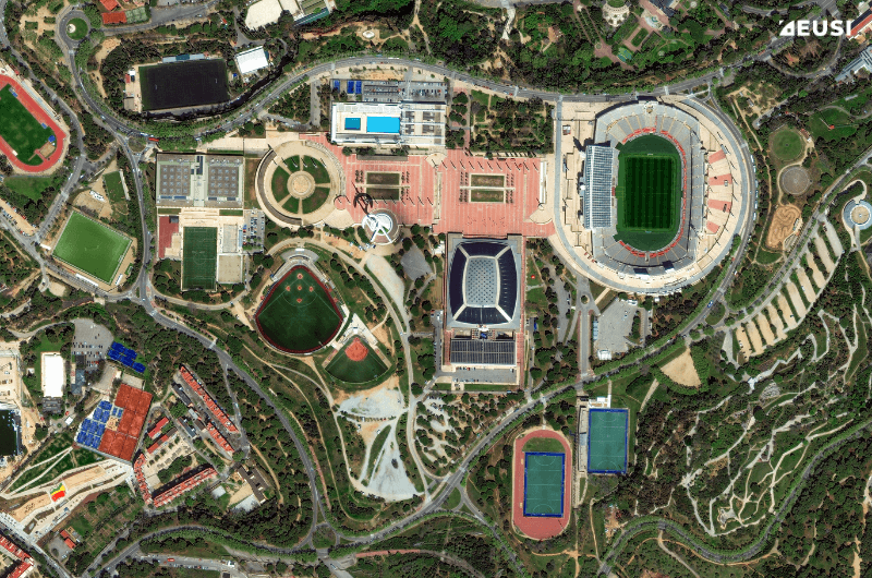 Satellite image of the Olympic Stadium in Munich