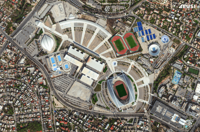 Satellite image of the Olympic Stadium in Munich