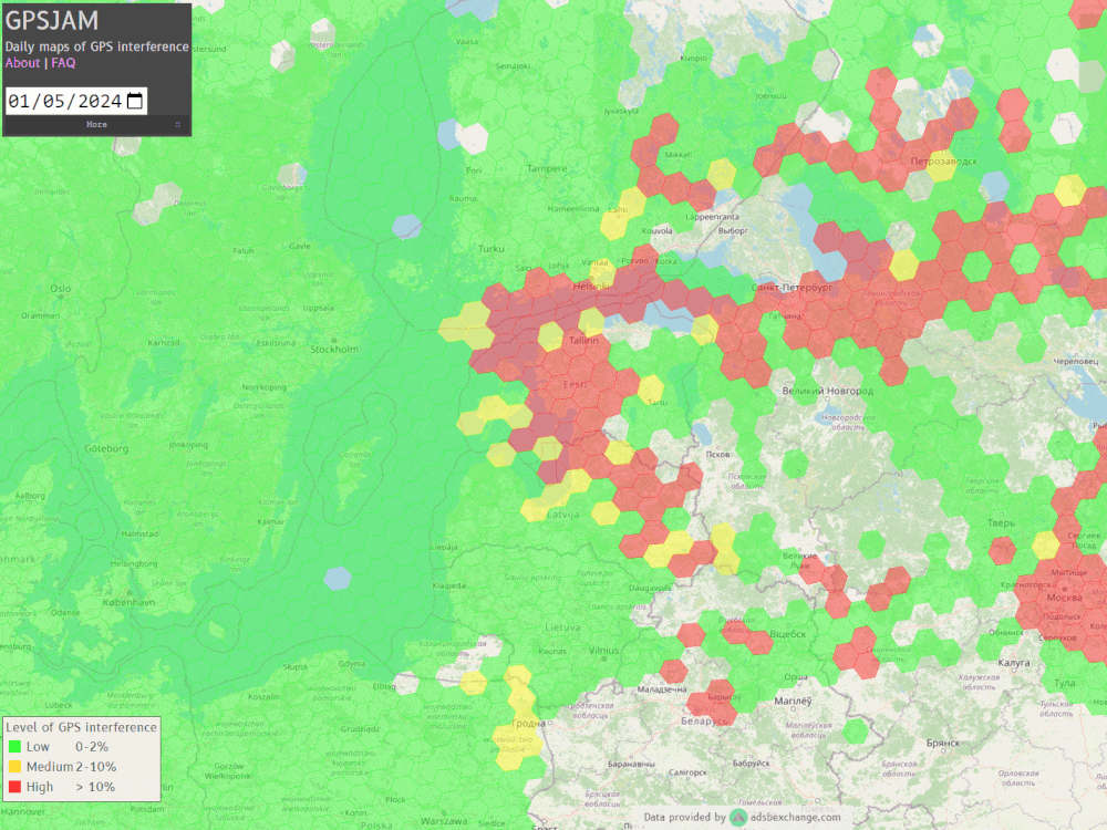 GIF: GPS jamming by Russia