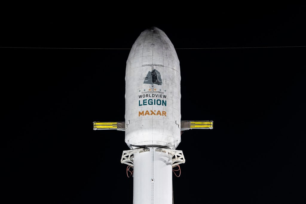 Worldview Legion launch dispensor on SpaceX rocket