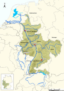 Map of a catchment area