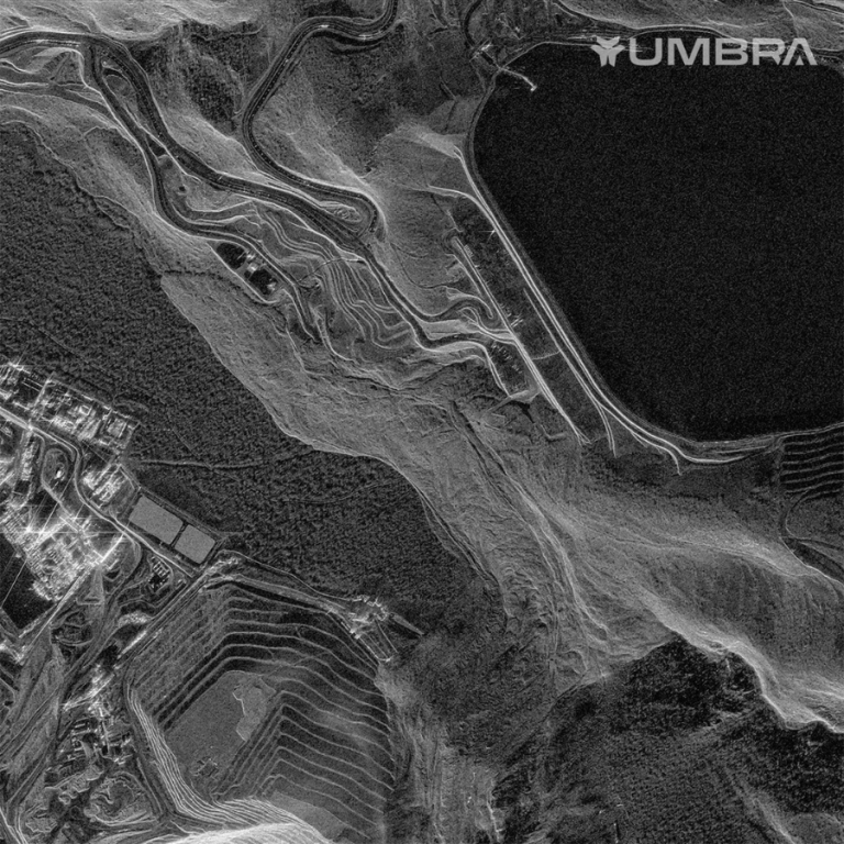 SAR satellite images of the landslide at the Copler gold mine, Turkey